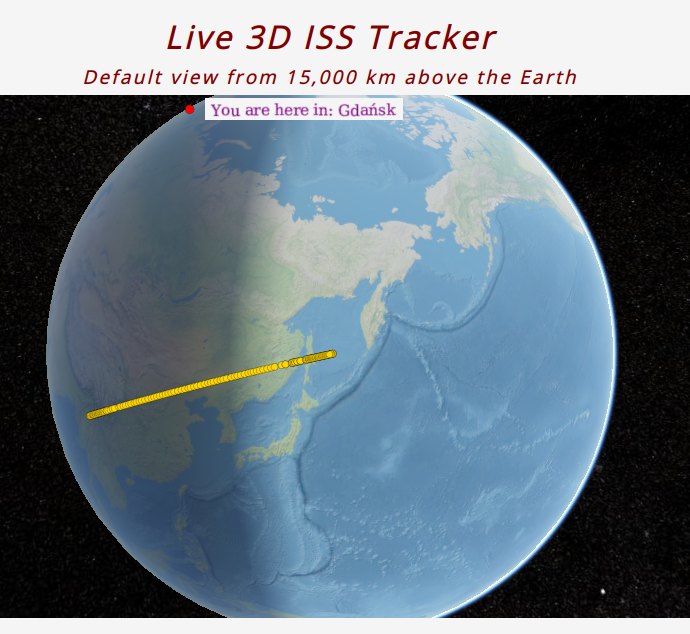 ISS Tracker - 3D ISS path